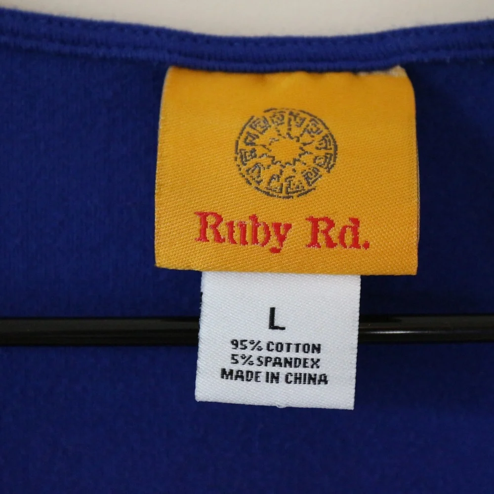 Ruby Rd Sequin Top (Large) - Picture 2 of 4